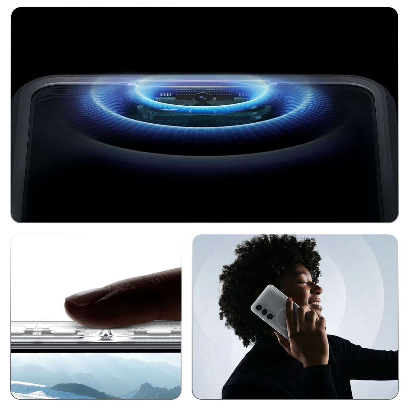 Spigen Ultra Hybrid Mag MagSafe-etui for Samsung Galaxy S26+ - klart og hvitt