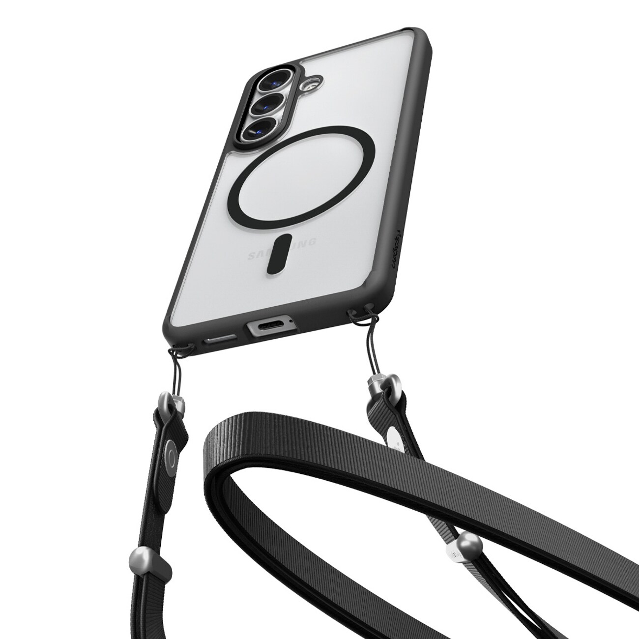 Spigen Ultra Hybrid Mag MagSafe-etui for Samsung Galaxy S26+ - Klar svart