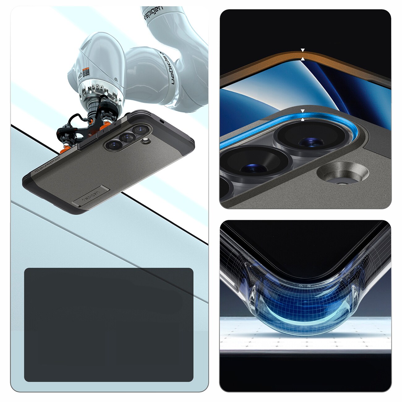 Spigen Tough Armor Mag MagSafe-etui for Samsung Galaxy S26+ - Grå