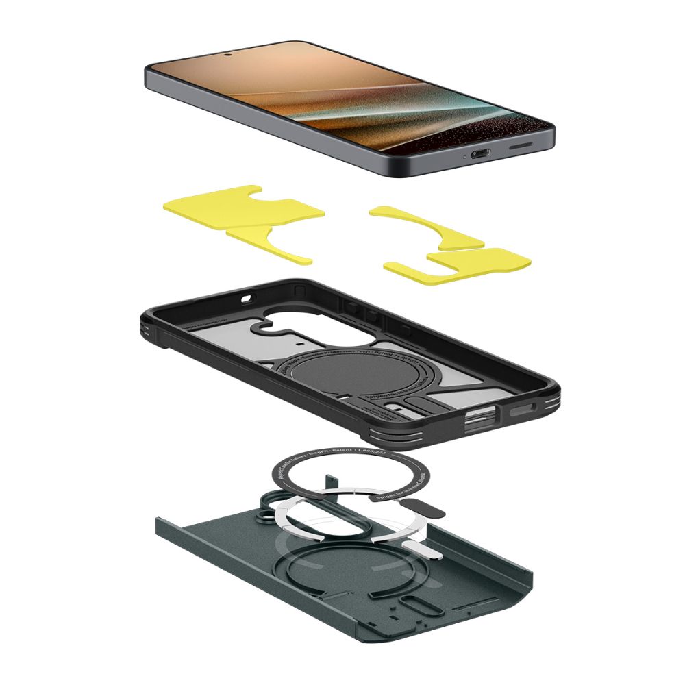 Spigen Tough Armor Mag MagSafe-etui for Samsung Galaxy S26+ - Grønn
