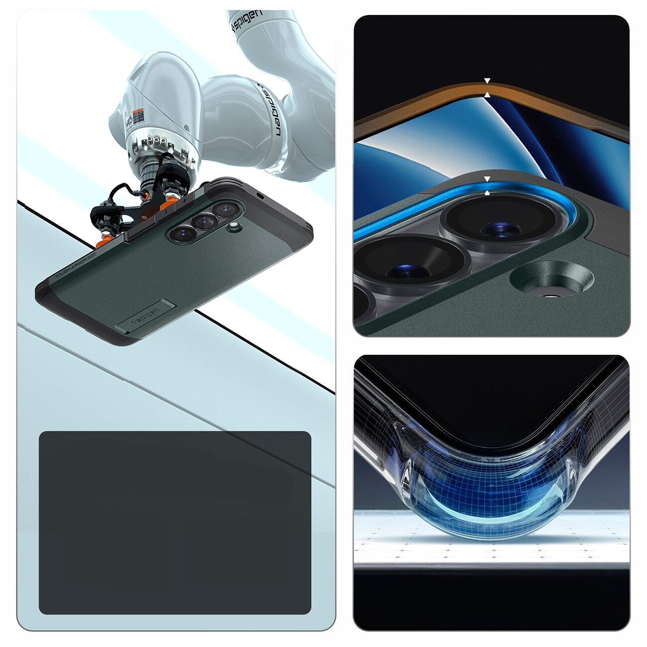 Spigen Tough Armor Mag MagSafe-etui for Samsung Galaxy S26+ - Grønn