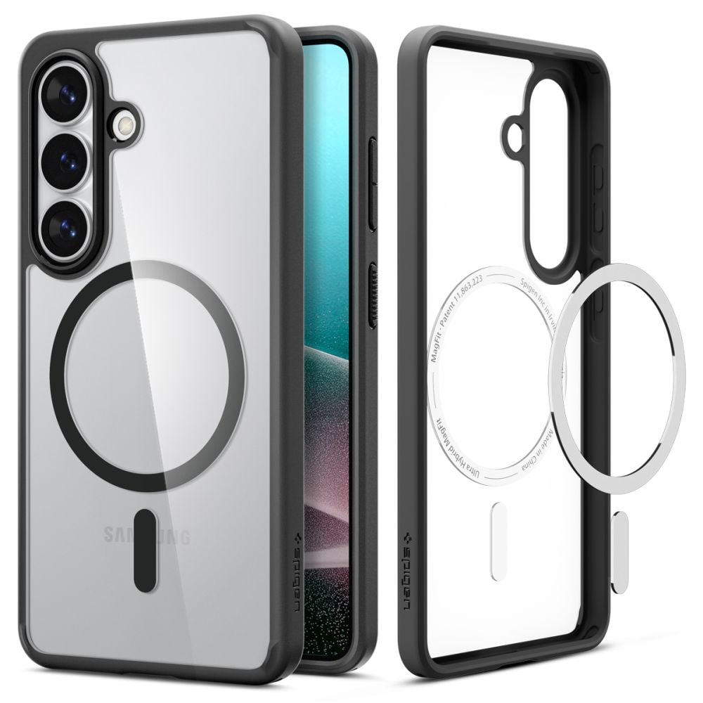 Spigen Ultra Hybrid Mag MagSafe-etui for Samsung Galaxy S26 - Klar svart