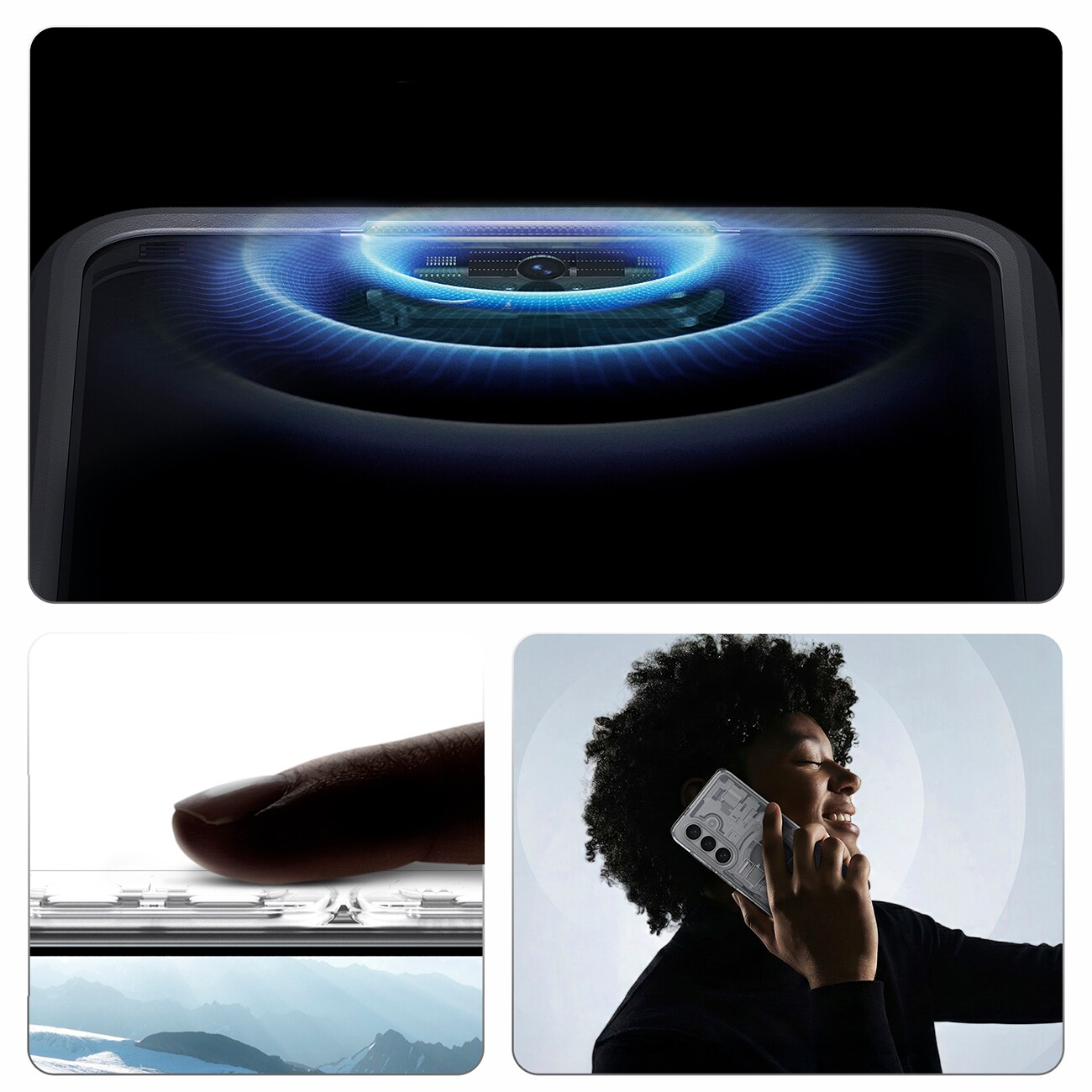 Spigen Ultra Hybrid Mag MagSafe-etui for Samsung Galaxy S26 Zero One - klart og hvitt