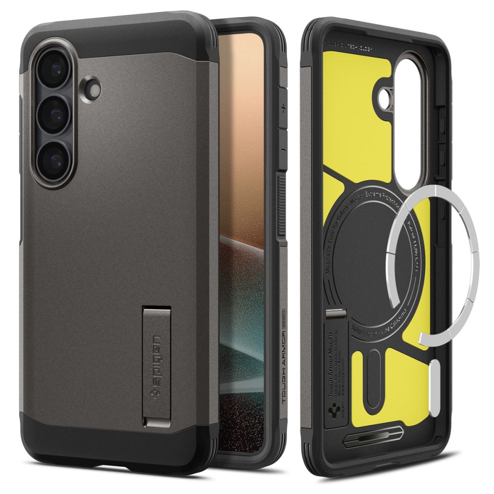 Spigen Tough Armor Mag MagSafe-etui for Samsung Galaxy S26 - Grå