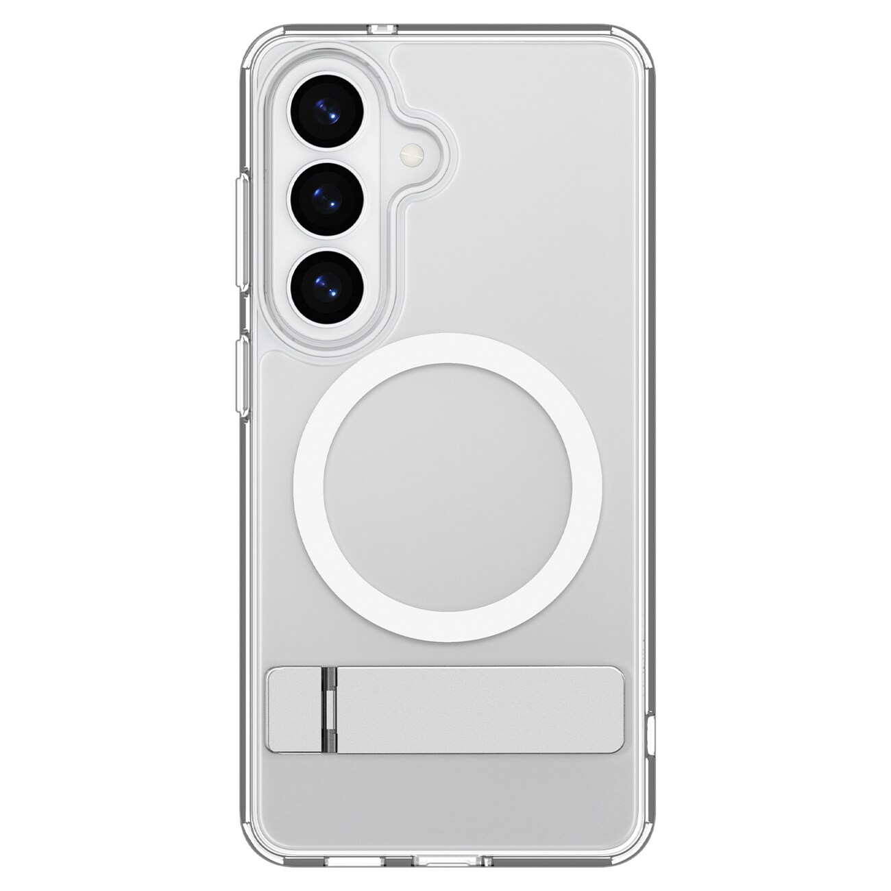Spigen Ultra Hybrid S Mag MagSafe-etui for Samsung Galaxy S26 - klart og hvitt