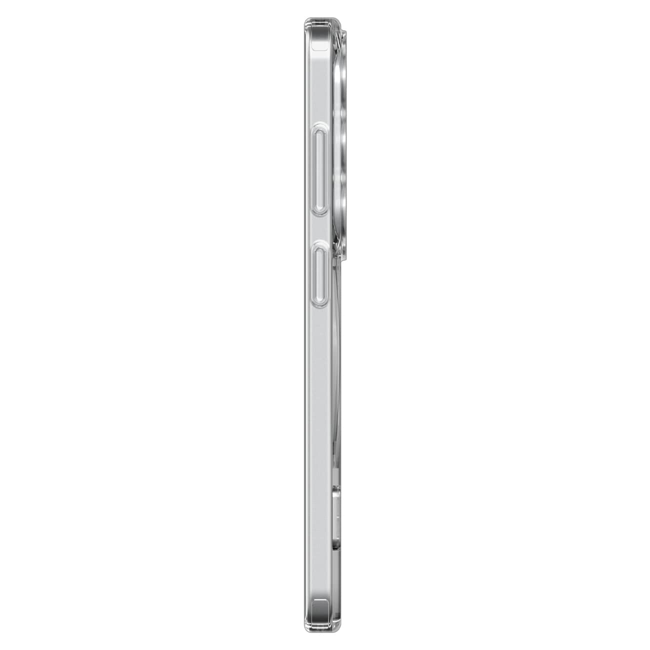 Spigen Ultra Hybrid S Mag MagSafe-etui for Samsung Galaxy S26 - klart og hvitt