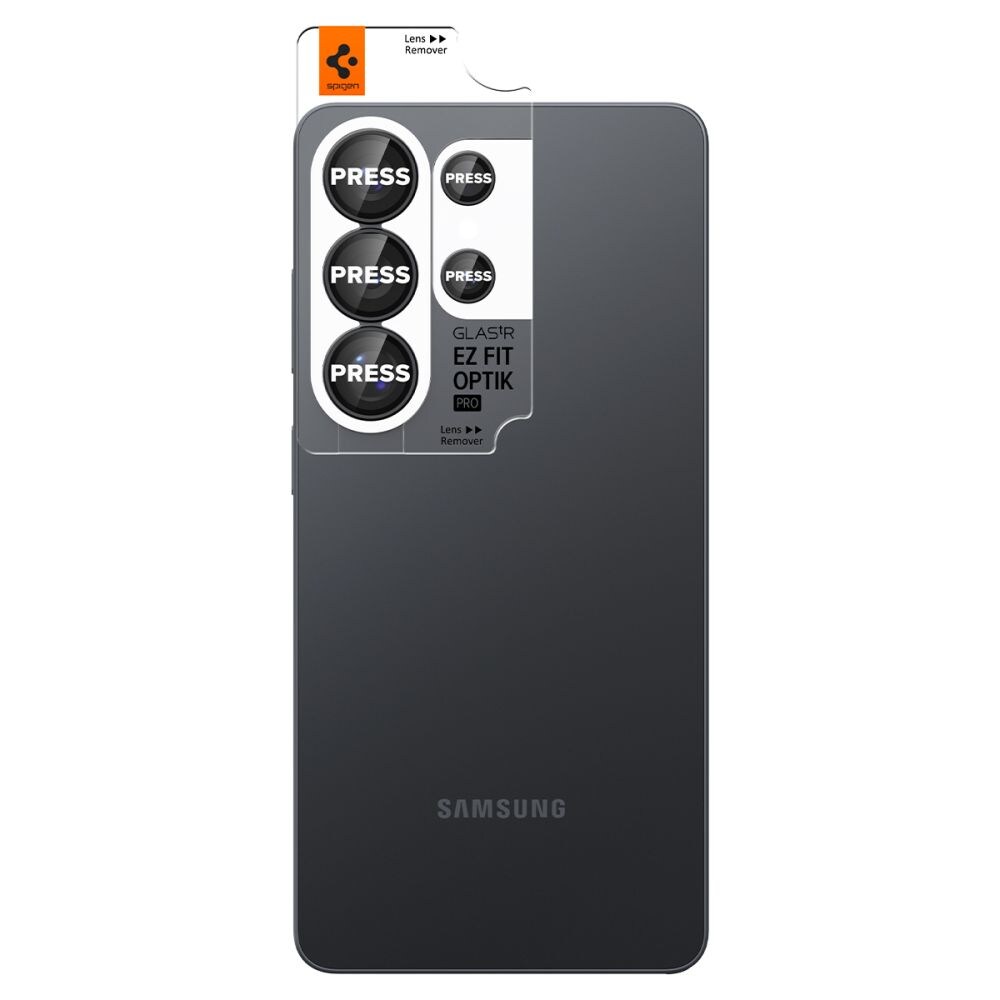 Spigen Glas.Tr Ez Fit Optik Pro HD-kameradeksel 2-pakning for Samsung Galaxy S26 Ultra - Svart