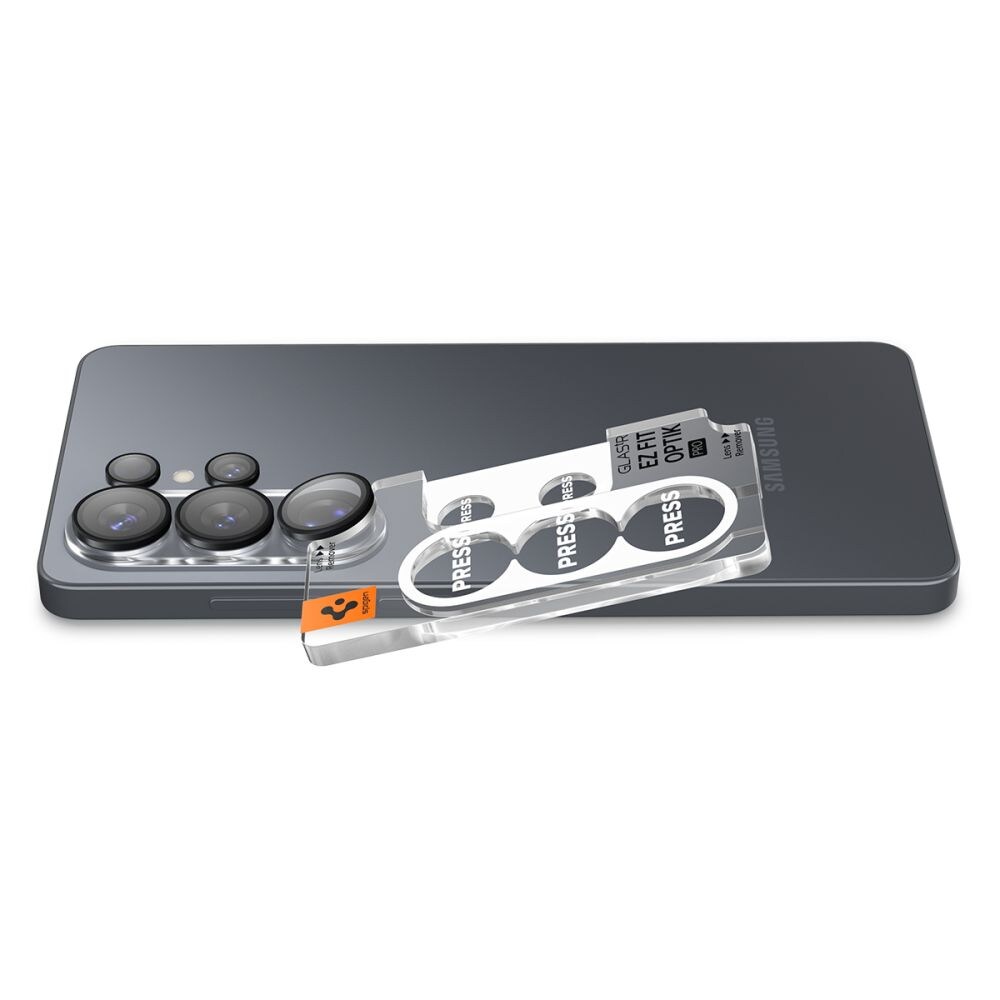Spigen Glas.Tr Ez Fit Optik Pro HD-kameradeksel 2-pakning for Samsung Galaxy S26 Ultra - Svart