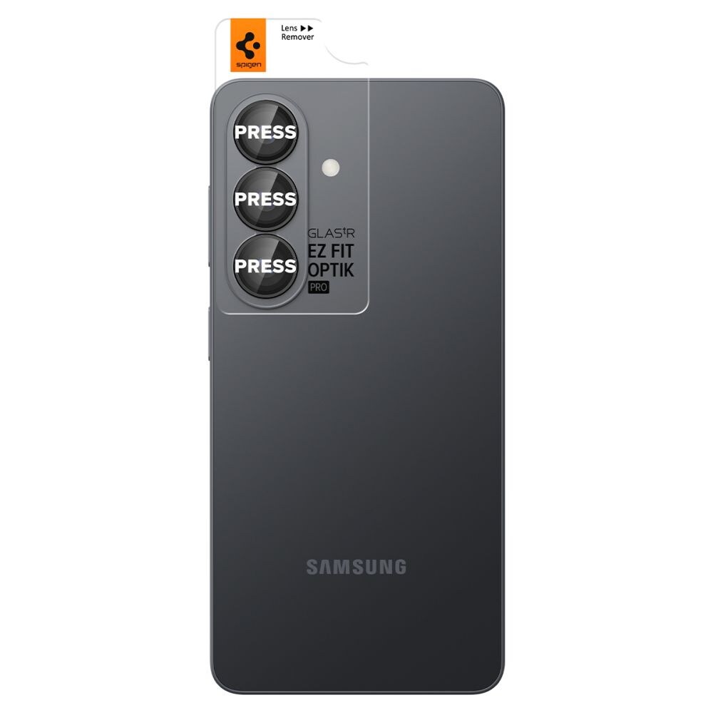 Spigen Glas.Tr Ez Fit Optik Pro HD-kameradeksel 2-pakning for Samsung Galaxy S26+ - Svart