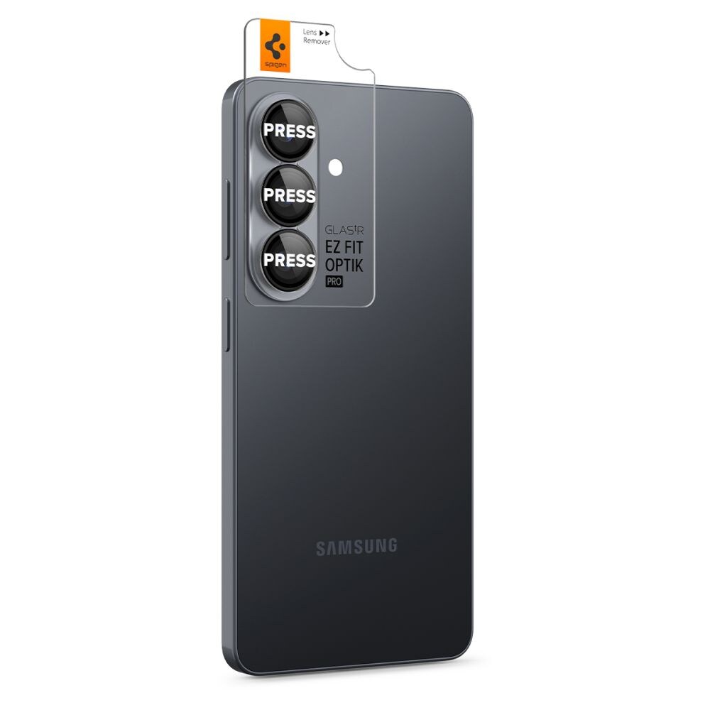 Spigen Glas.Tr Ez Fit Optik Pro HD-kameradeksel 2-pakning for Samsung Galaxy S26+ - Svart