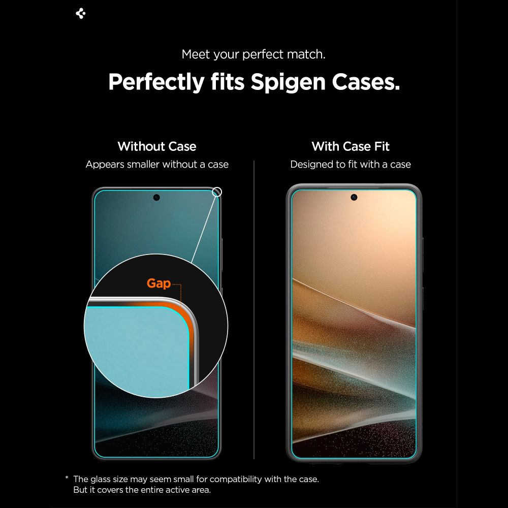 Spigen Glas.Tr Ez Fit Pro HD herdet glass 2-pakning for Samsung Galaxy S26