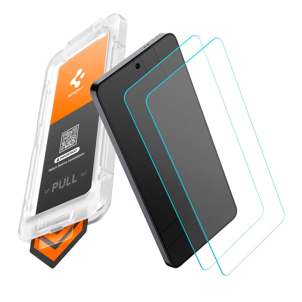Spigen Glas.Tr Ez Fit Pro HD herdet glass 2-pakning for Samsung Galaxy S26