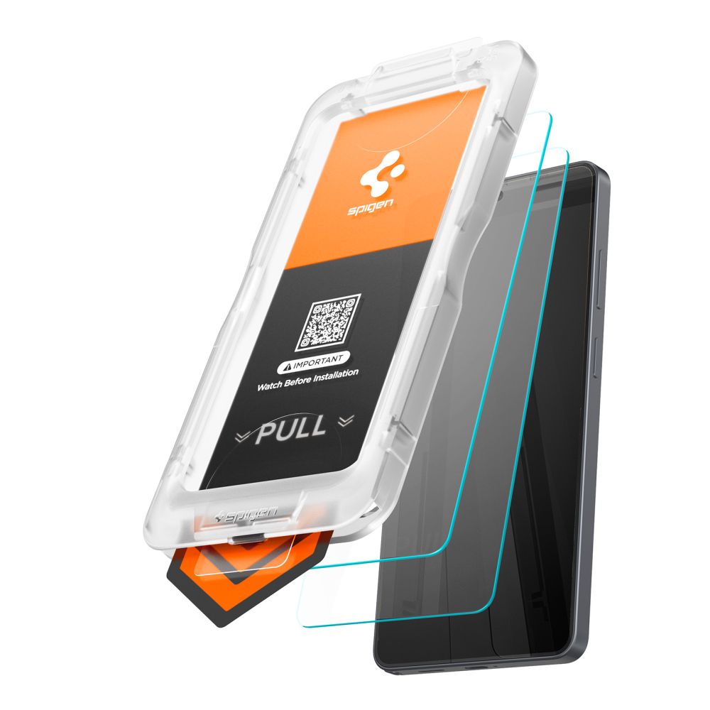 Spigen Glas.Tr Ez Fit Pro HD herdet glass 2-pakning for Samsung Galaxy S26