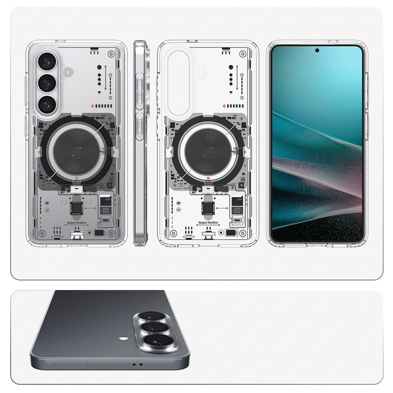 Spigen Ultra Hybrid Mag MagSafe-etui for Samsung Galaxy S26+ Neo One - gjennomsiktig