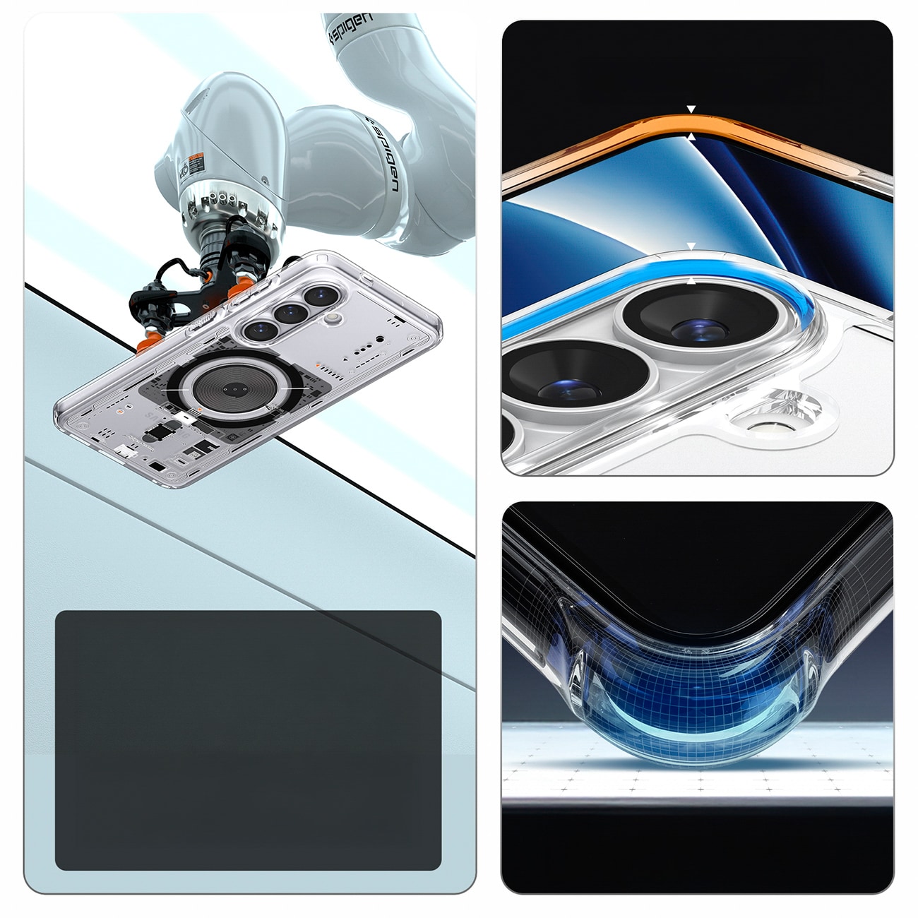Spigen Ultra Hybrid Mag MagSafe-etui for Samsung Galaxy S26+ Neo One - gjennomsiktig