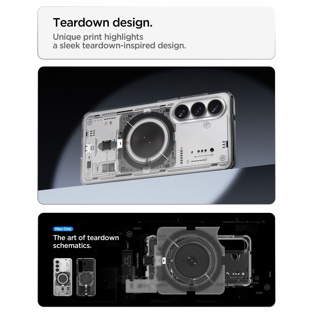 Spigen Ultra Hybrid Mag MagSafe-etui for Samsung Galaxy S26+ Neo One - gjennomsiktig