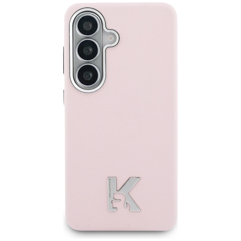 Karl Lagerfeld K MagSafe-etui med metallogo for Samsung Galaxy S26 - Rosa