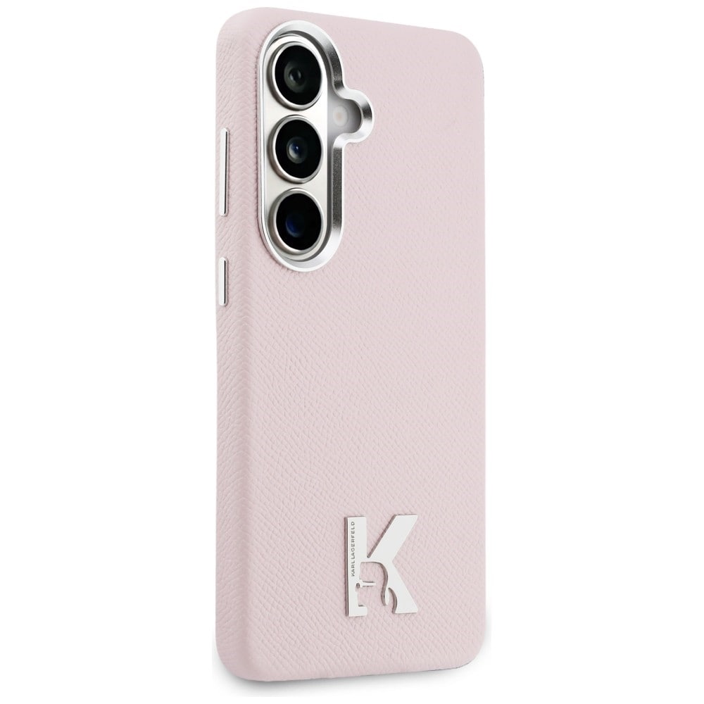 Karl Lagerfeld K MagSafe-etui med metallogo for Samsung Galaxy S26 - Rosa
