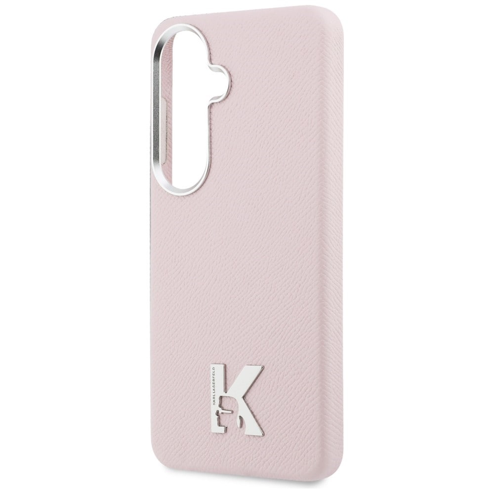 Karl Lagerfeld K MagSafe-etui med metallogo for Samsung Galaxy S26 - Rosa