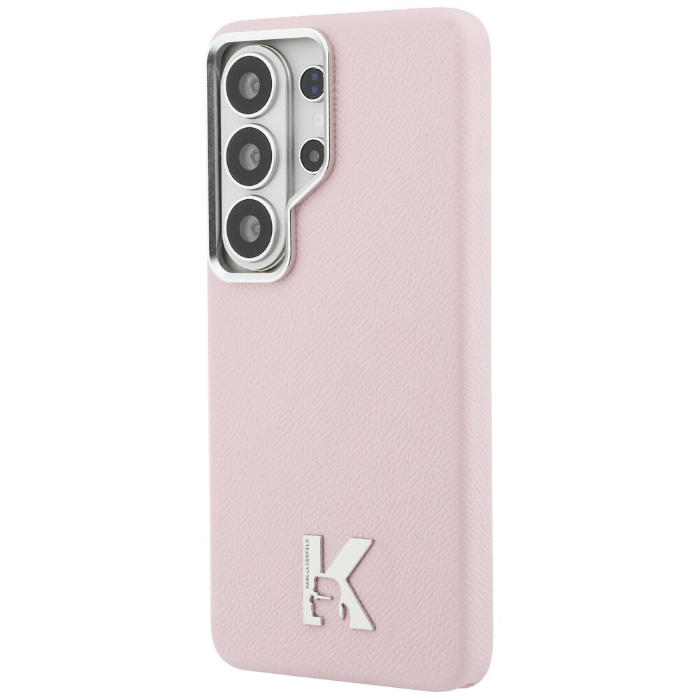 Karl Lagerfeld K MagSafe-etui med metallogo for Samsung Galaxy S26 Ultra - Rosa