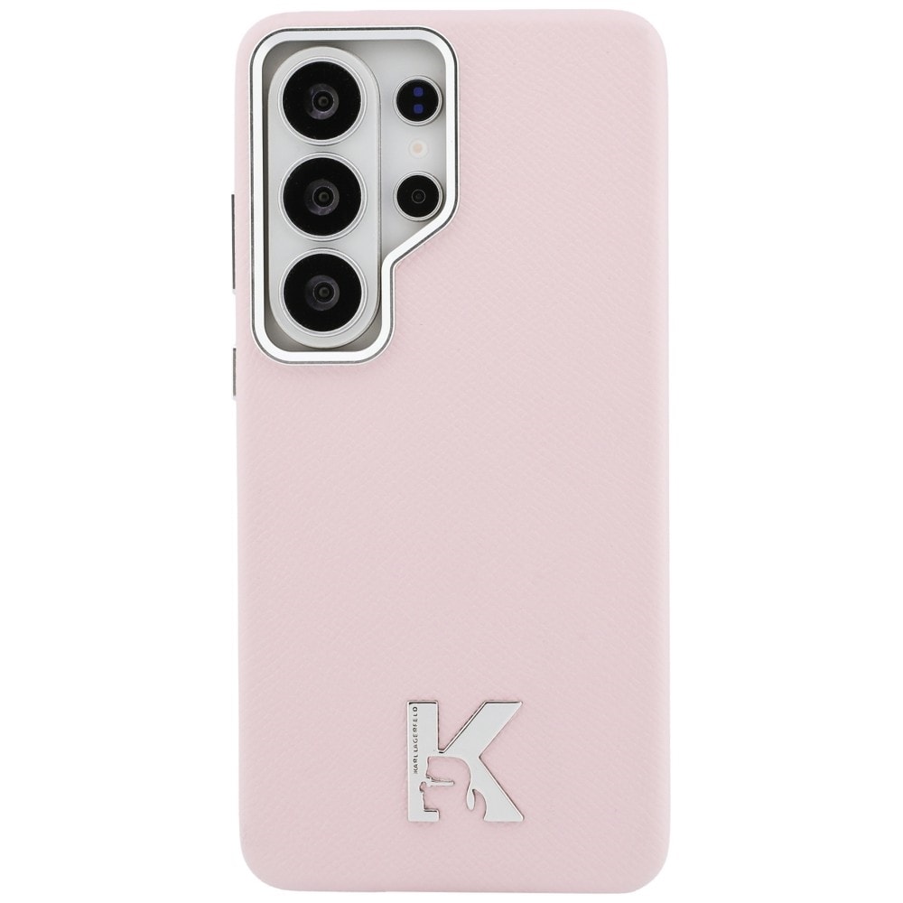 Karl Lagerfeld K MagSafe-etui med metallogo for Samsung Galaxy S26 Ultra - Rosa