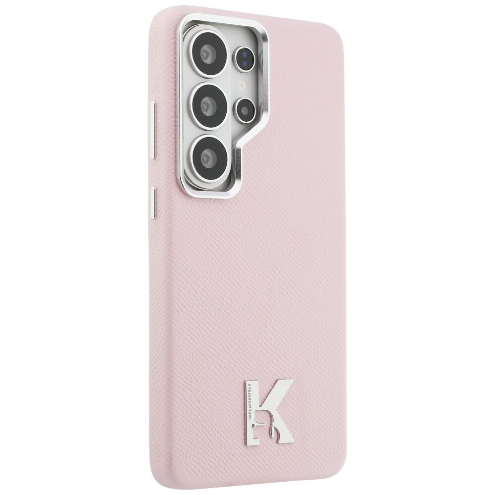 Karl Lagerfeld K MagSafe-etui med metallogo for Samsung Galaxy S26 Ultra - Rosa