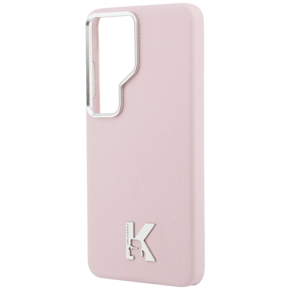 Karl Lagerfeld K MagSafe-etui med metallogo for Samsung Galaxy S26 Ultra - Rosa