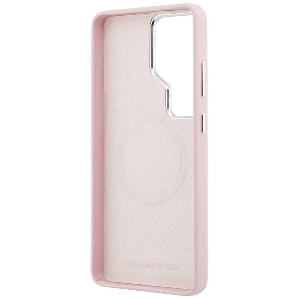 Karl Lagerfeld K MagSafe-etui med metallogo for Samsung Galaxy S26 Ultra - Rosa