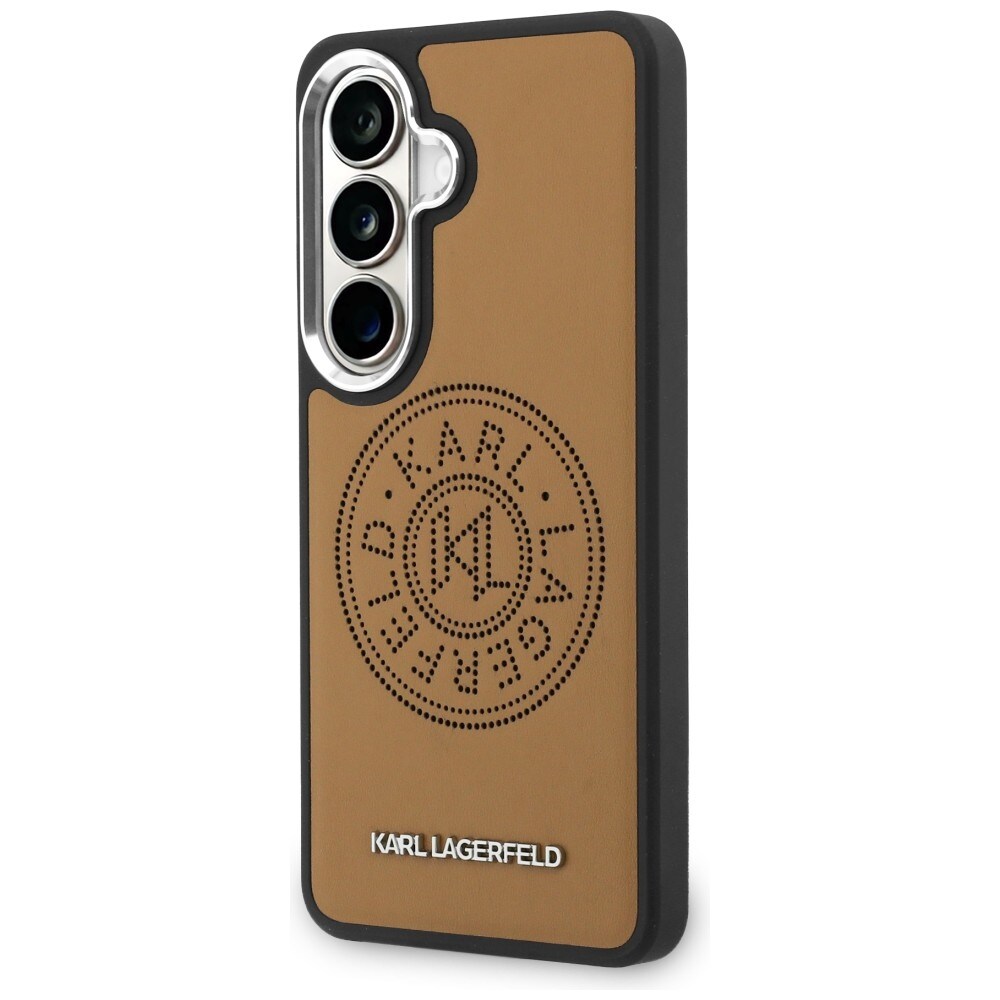 Karl Lagerfeld Perforert KL MagSafe-etui for Samsung Galaxy S26+ - Brun