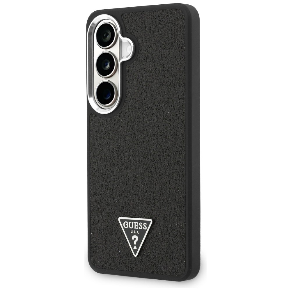 Guess MagSafe-etui med fast glittertrekant for Samsung Galaxy S26+ - svart