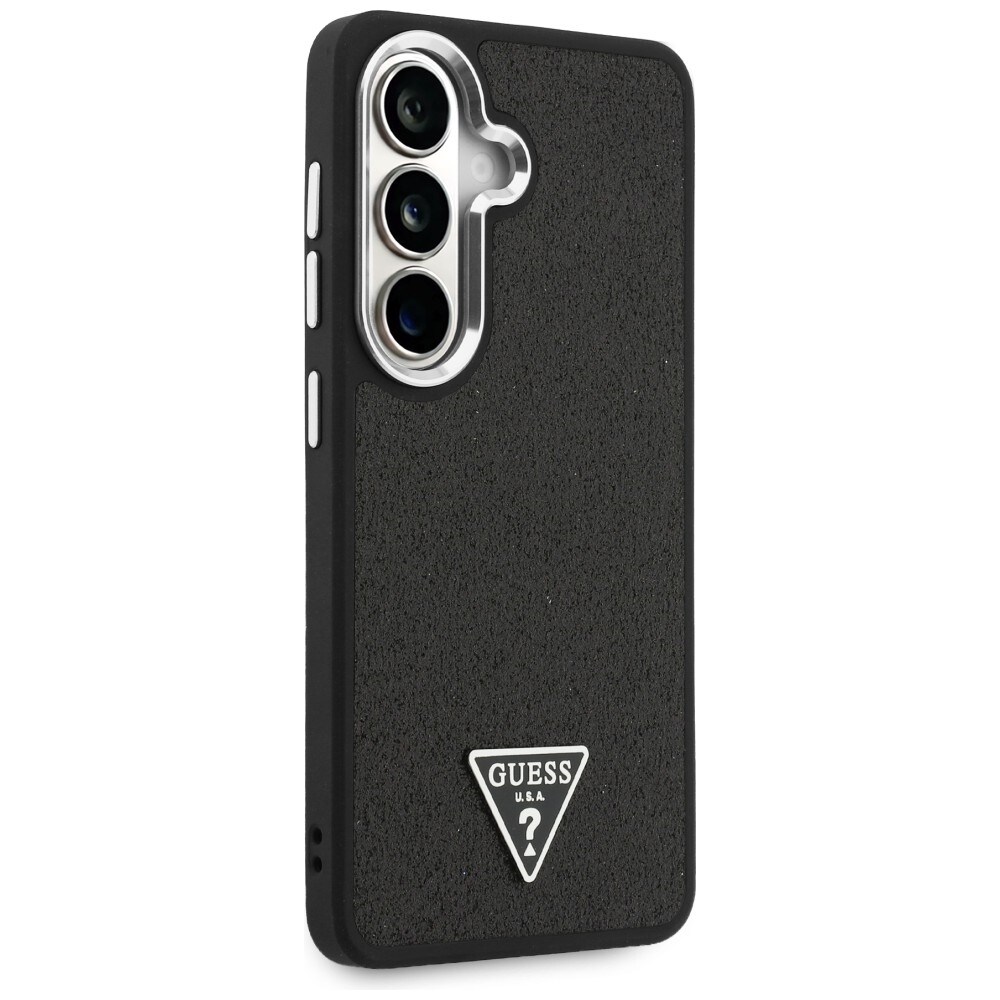 Guess MagSafe-etui med fast glittertrekant for Samsung Galaxy S26+ - svart