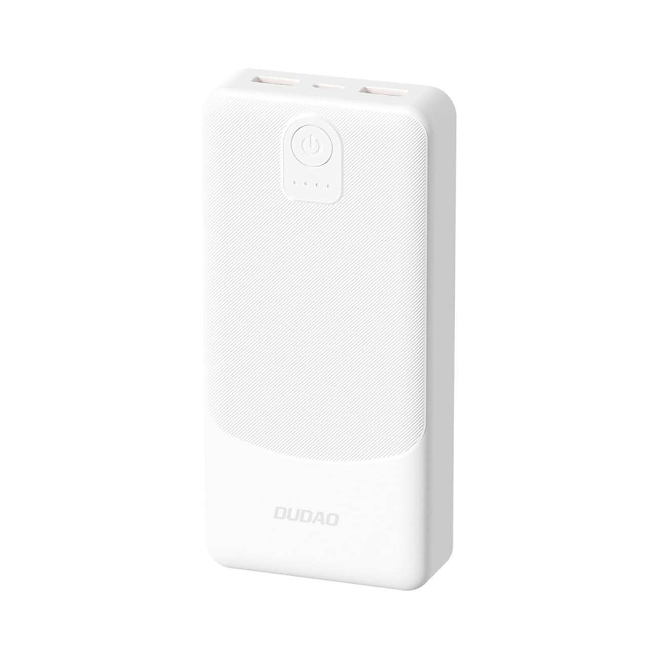 Dudao K10Pro Power Bank 2.4A 20000mAh 2 x USB-A - Hvit