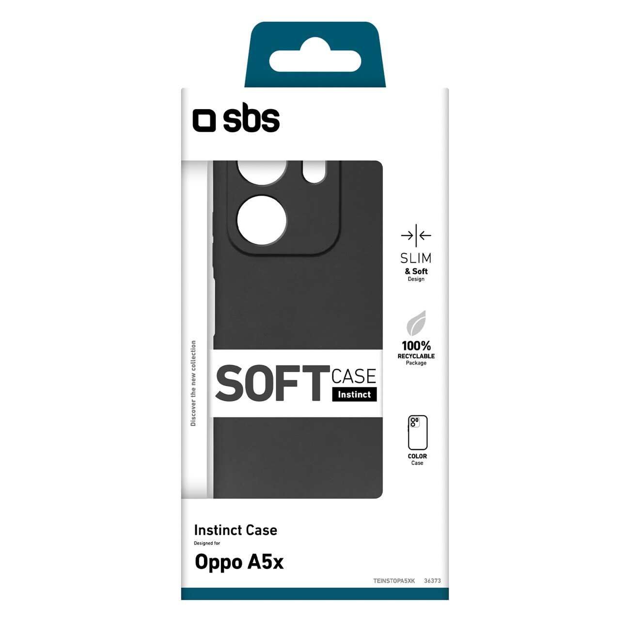 SBS Instinct-etui for Oppo A5X - Svart