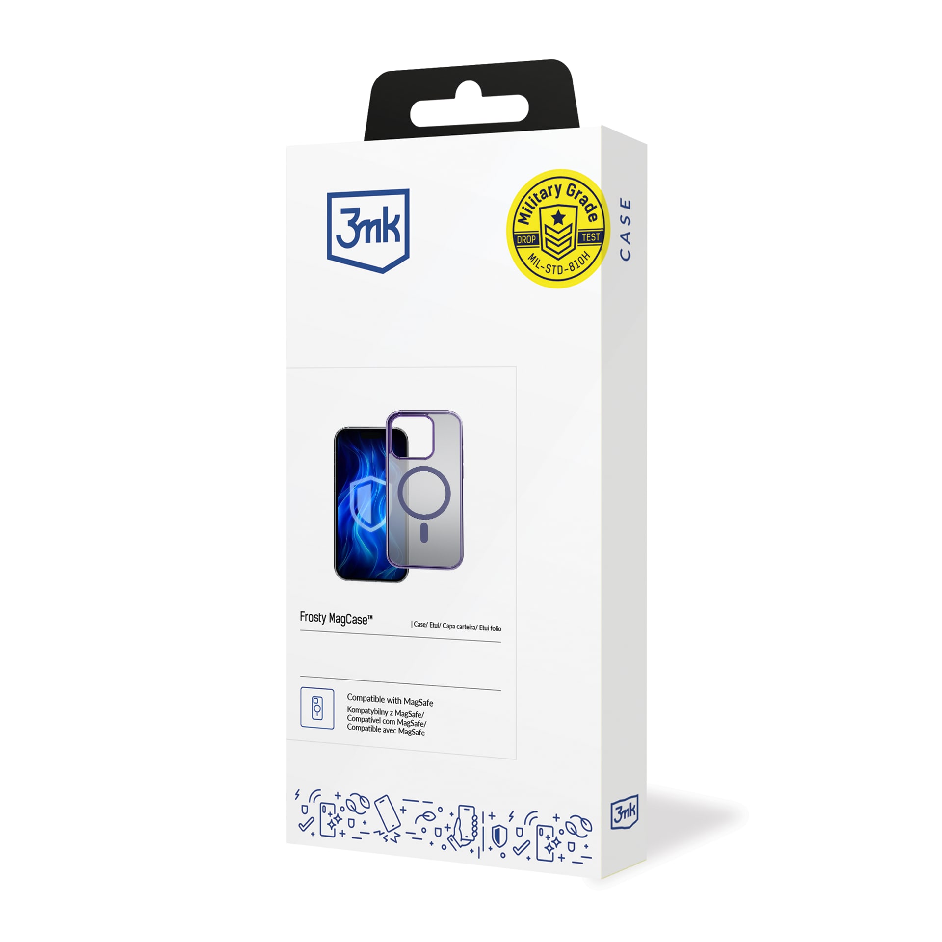 3mk Frosty MagCase lilla veske for Apple iPhone 15 Pro Max - lilla