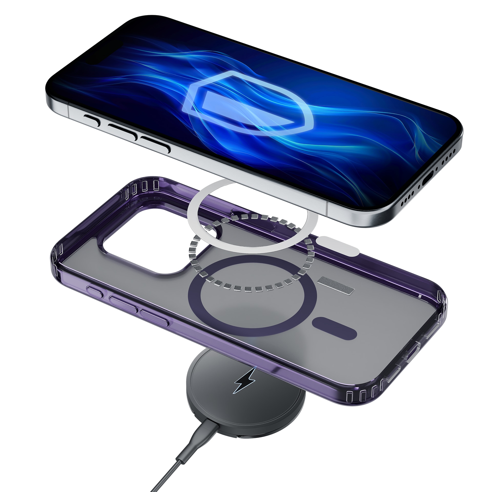 3mk Frosty MagCase lilla veske for Apple iPhone 15 Pro Max - lilla