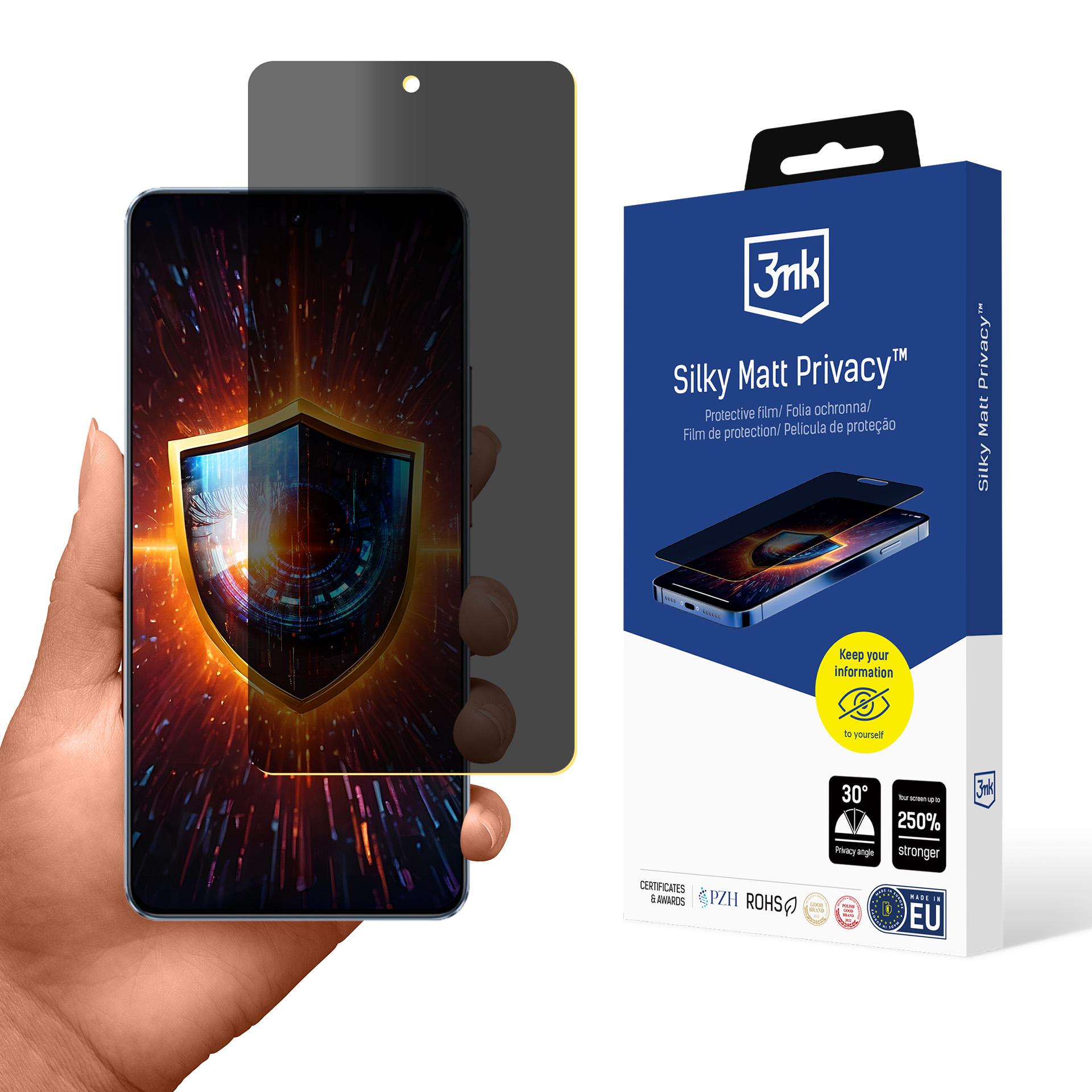 3mk Silky Matt Privacy™ skjermbeskytter for personvern for Realme GT 7