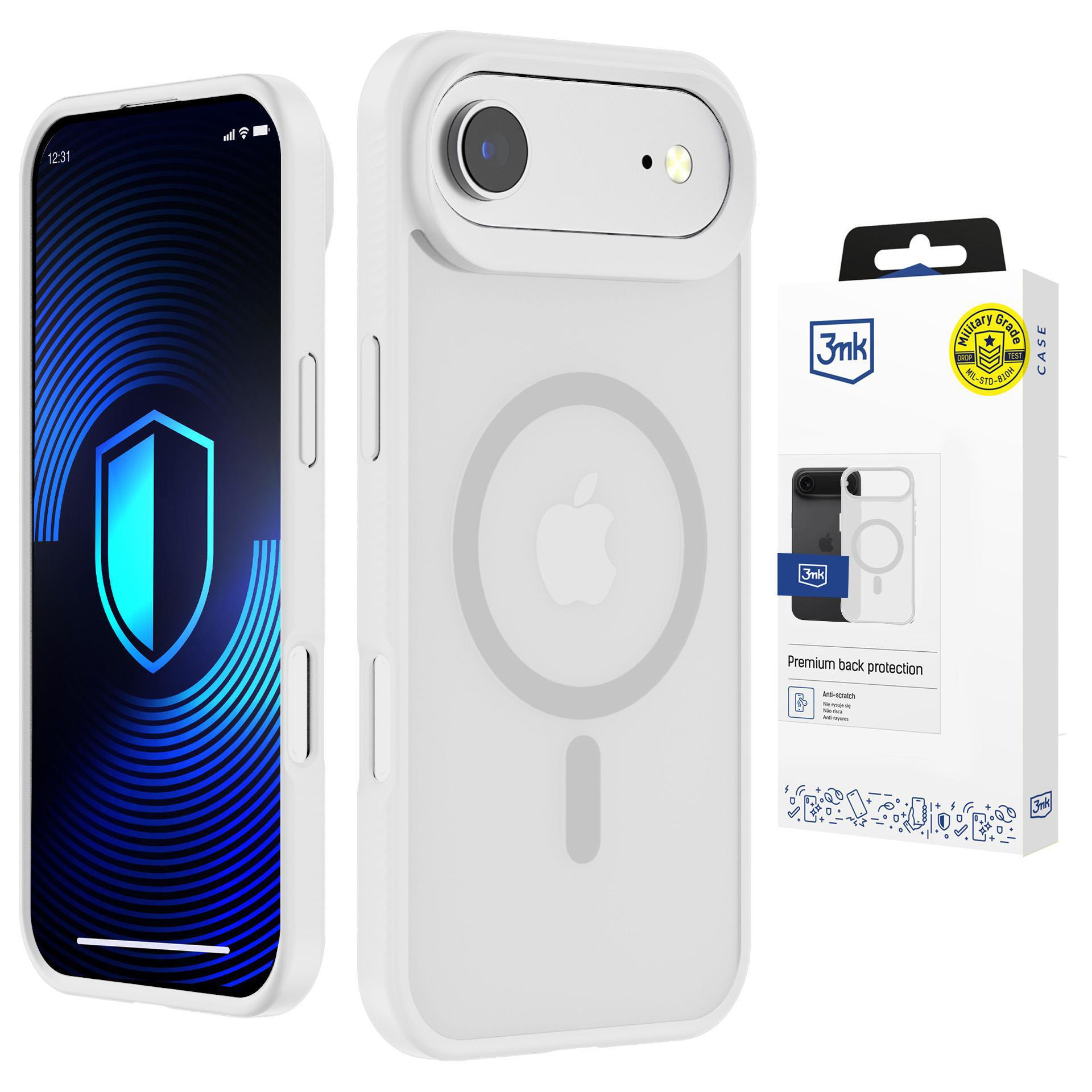 3mk Smoke MagCase for iPhone Air - hvit-gjennomsiktig