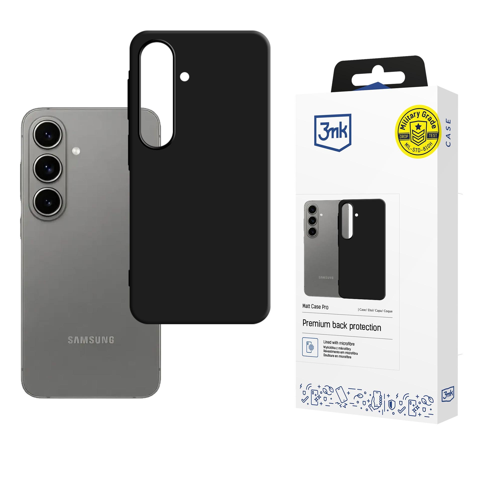 3mk Matt Case Pro for Samsung Galaxy A57 - matt svart