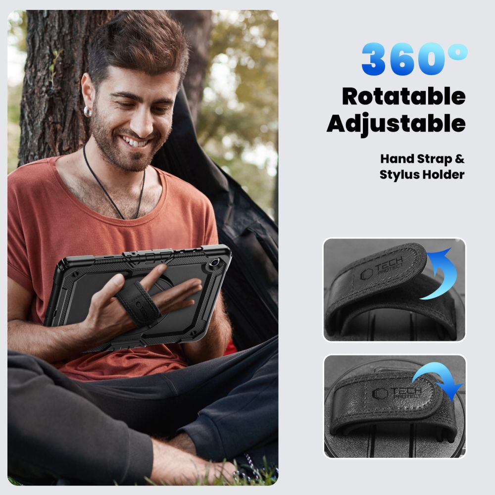 Tech-Protect Solid Case for Samsung Galaxy Tab A9+/A11+ 11.0 X210/X215/X216/X230/X235/X236 - Black