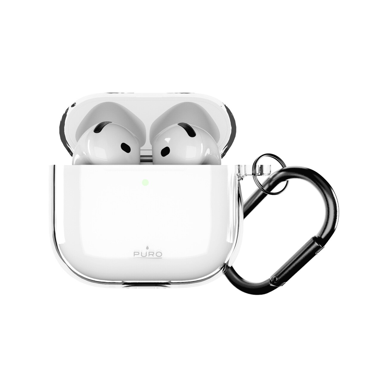 Puro 0.3 Nude-etui for AirPods 4 - gjennomsiktig