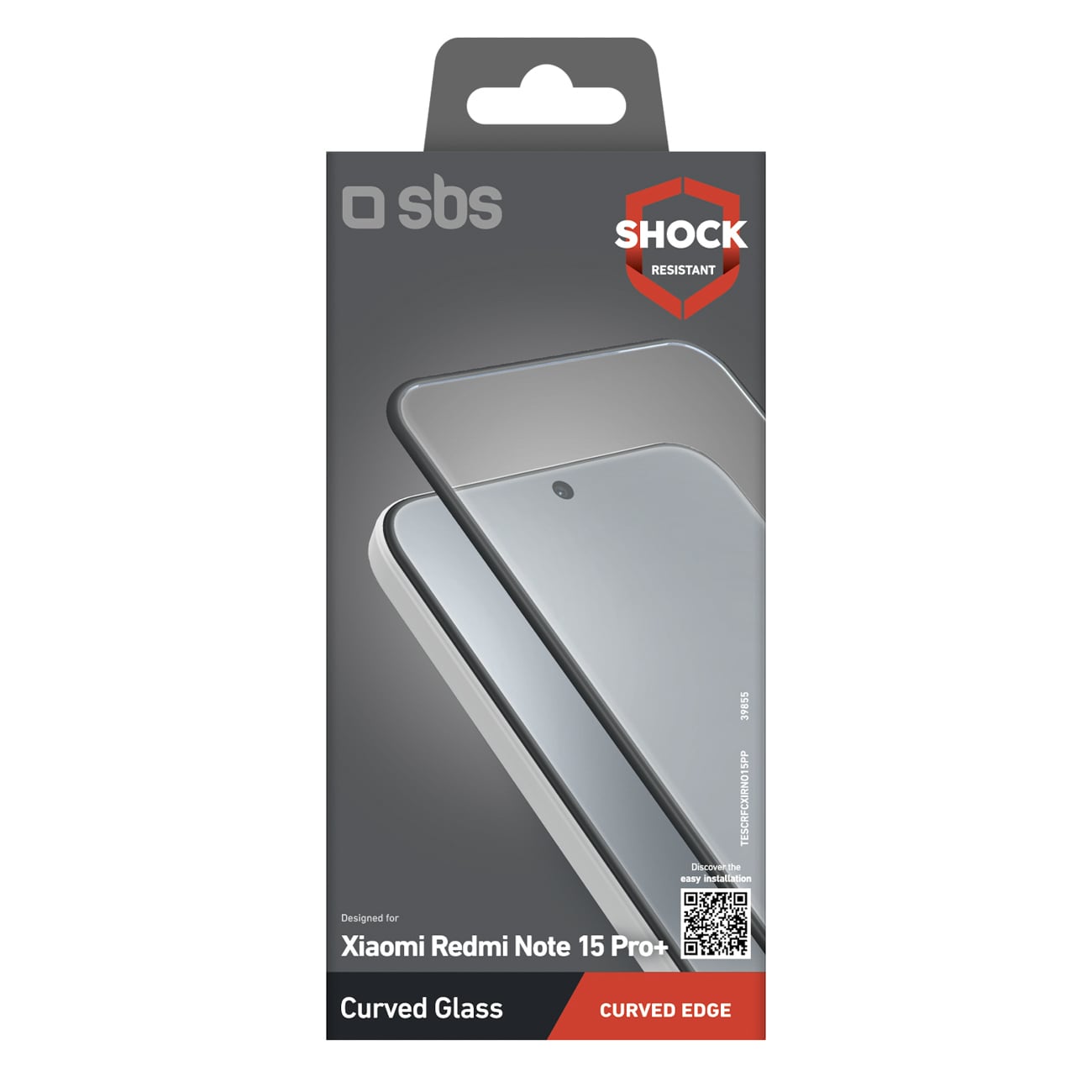 SBS Screenglass 4D herdet glass for Xiaomi Redmi Note 15 Pro +
