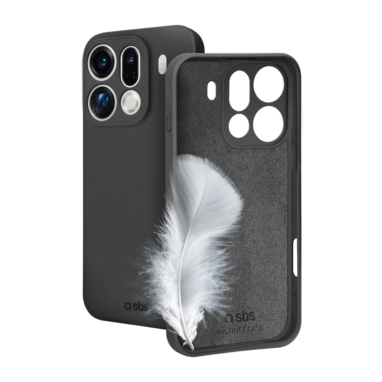 SBS Instinct-etui til Oppo Find X9 Pro - Svart