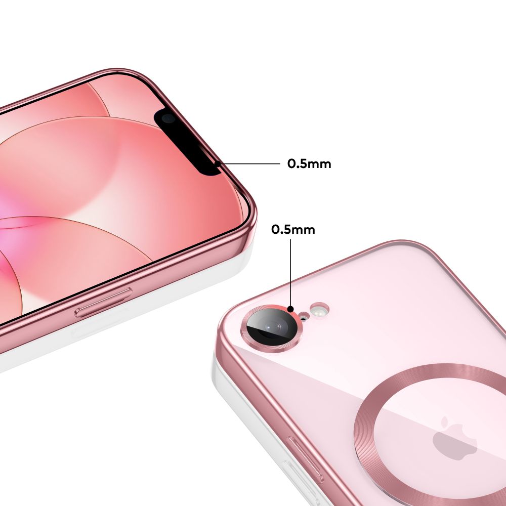 Tech-Protect MagFlex MagSafe-etui for iPhone 16e / 17e - Rosa