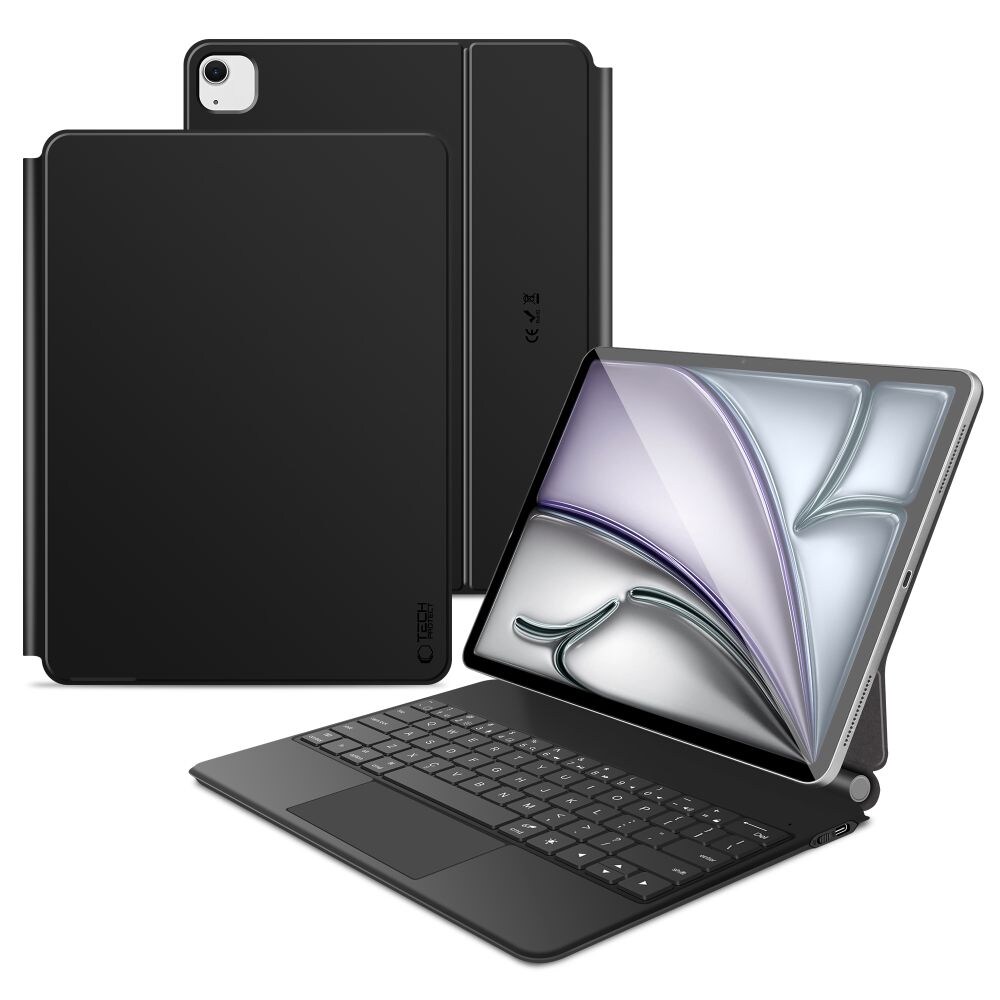 Tech-Protect Smartcase Magnetic med tastatur for iPad Pro 12,9" (2020-2026) - Svart