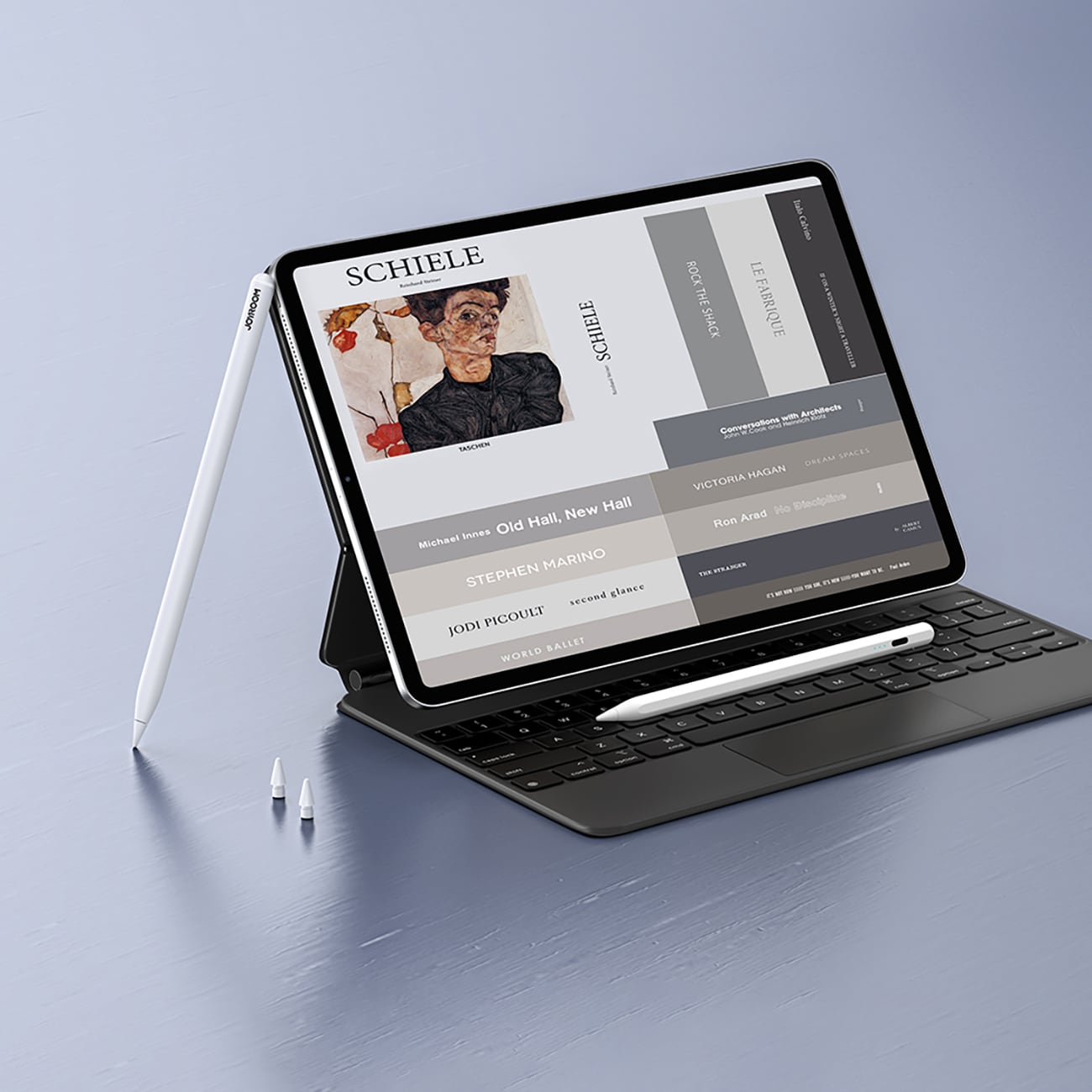 Joyroom JR-X9S Pro aktiv penn med 2 utskiftbare spisser - hvit