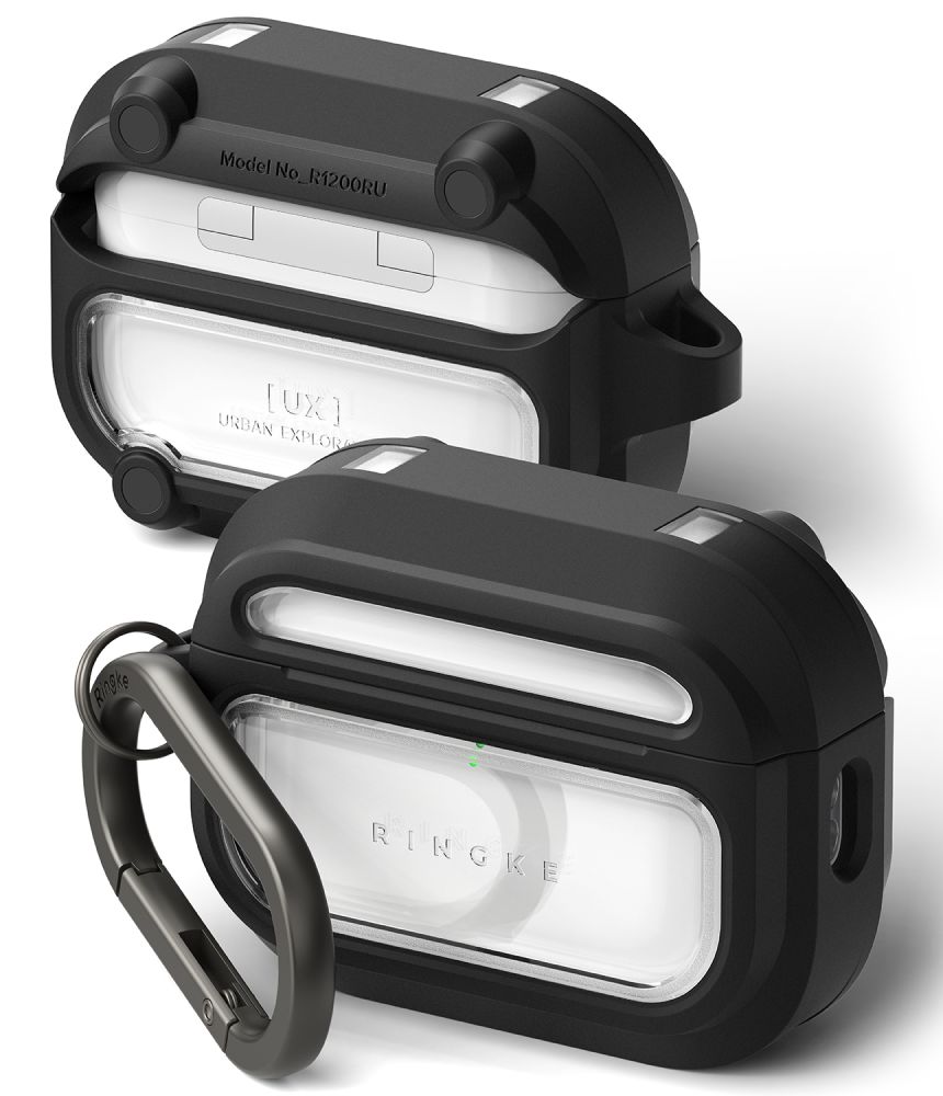 Ringke UX magnetisk etui for AirPods Pro 3 - svart og gjennomsiktig