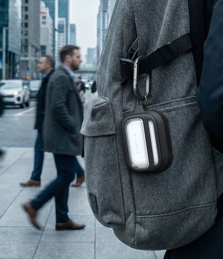 Ringke UX magnetisk etui for AirPods Pro 3 - svart og gjennomsiktig
