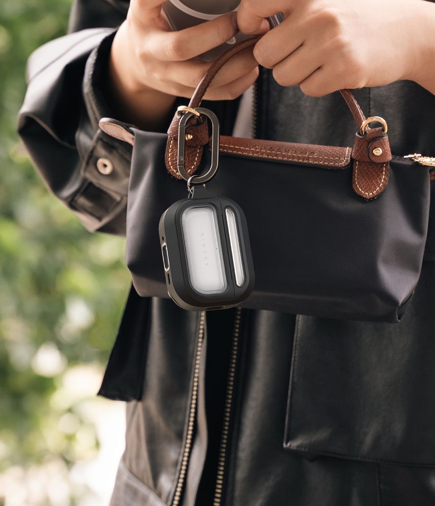 Ringke UX magnetisk etui for AirPods Pro 3 - svart og gjennomsiktig