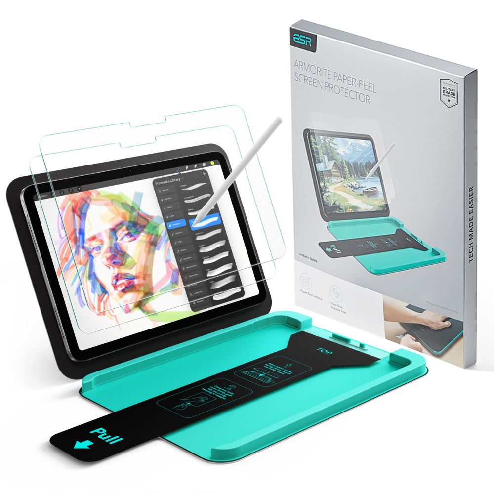 ESR Paper Feel herdet glass for iPad Air 10,9" (2020/2022) / 11" (2024/2025/2026)