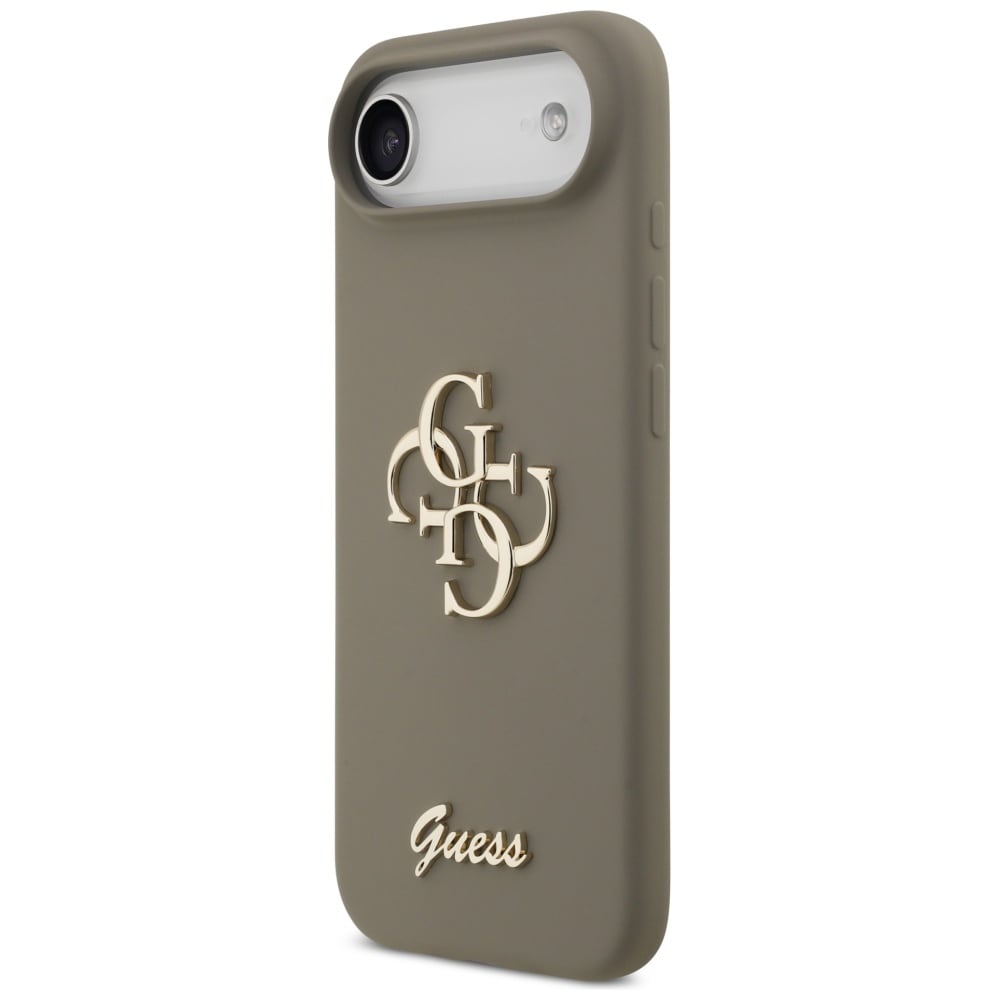 Guess Silikon Big 4G Script-etui for iPhone Air - Brun